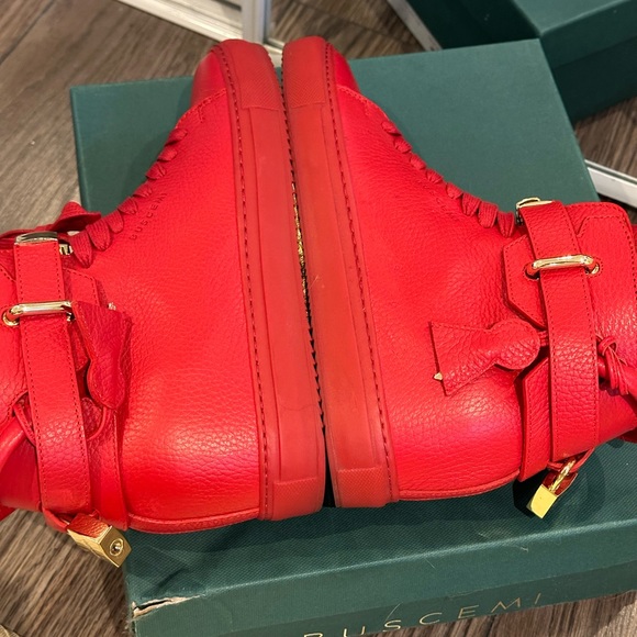 Women’s red high top Buscemi sneakers in size 38 - Picture 4 of 5